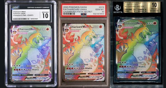Charizard VMAX PSA 10 Pokémon Card Graded Slab – Darkness Ablaze Rainbow Rare