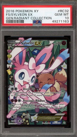 Sylveon-EX RC32/RC32 Full Art from Generations: Radiant Collection, graded PSA 10
