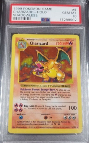 shadowless charizard psa 10