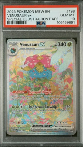 Venusaur Scarlet &amp; Violet 151 Pokemon card PSA 10 – modern illustration rare