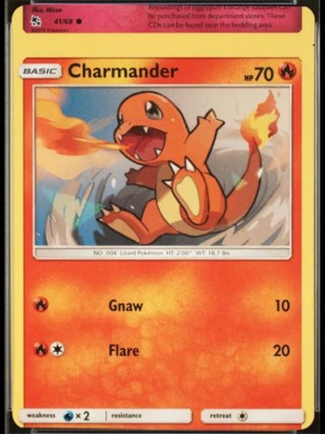 Pokemon error card with miscut