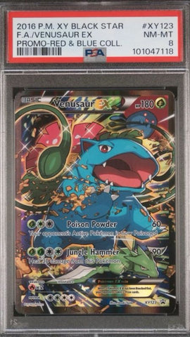 Venusaur EX XY Black Star Promo Pokemon card PSA 10 – XY123 promotional edition