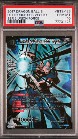 PSA 10 - ULTIMATE FORCE SSB VEGITO BT2-123