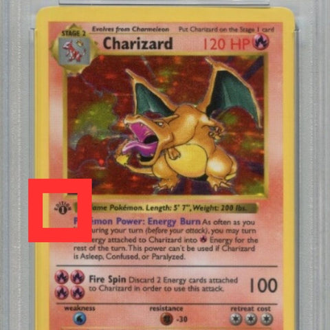 1st edition charizard base set 1999