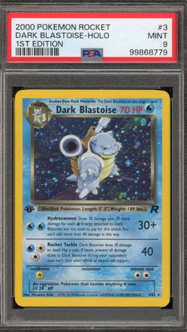 Dark Blastoise Team Rocket 1st Edition PSA – vintage collector favorite