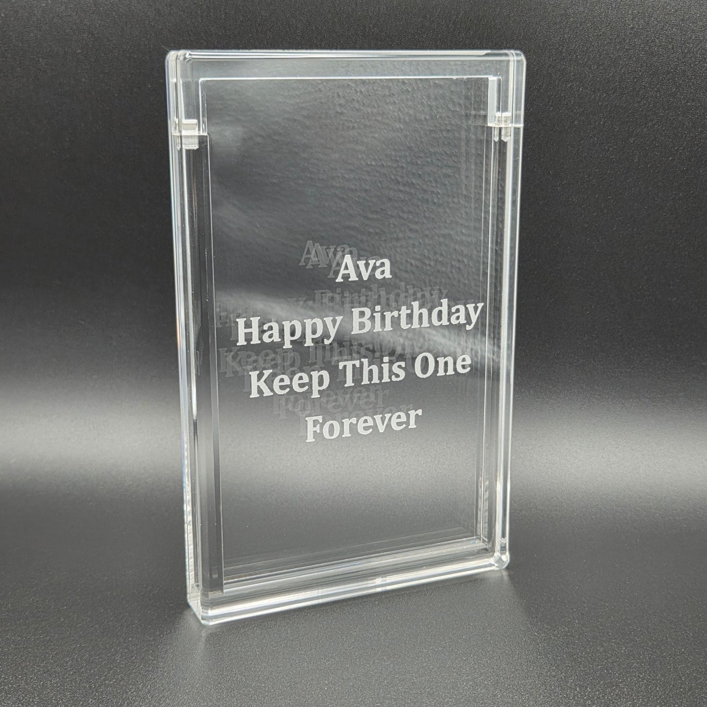 personalised psa slab vault happy birthday engraved custom gift case display