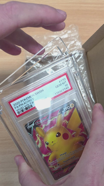 20 Pack PSA Slab Vault Magnetic Acrylic Cases Bulk Lot